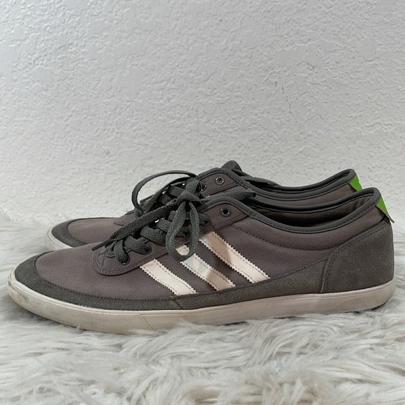 ADIDAS Grey/White Stripe Sneakers Size 13 - Picture 6 of 11